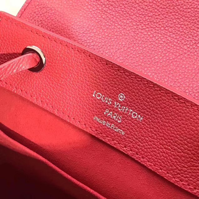 2018 louis vuitton original calfskin lockme backpack M41814 red