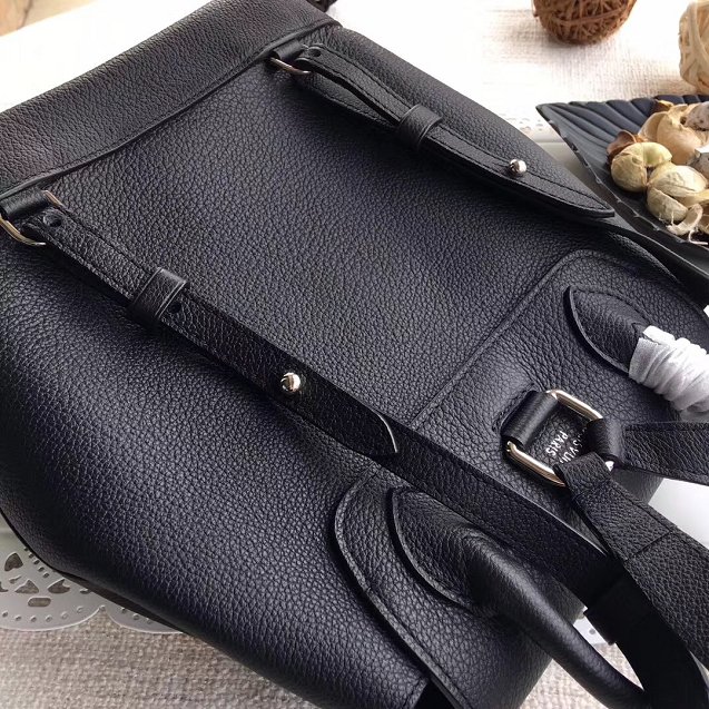 2018 louis vuitton original calfskin lockme backpack M41815 black