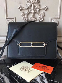 Hermes original swift leather roulis bag R018 black
