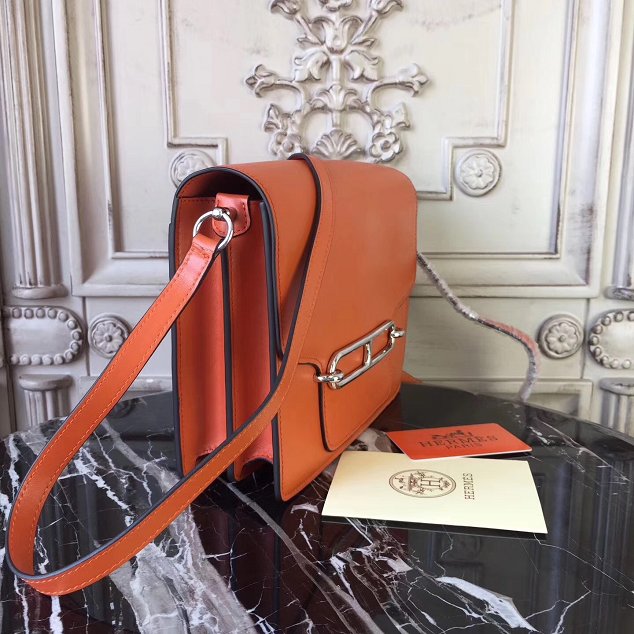 Hermes original swift leather roulis bag R018 orange