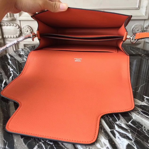 Hermes original swift leather roulis bag R018 orange