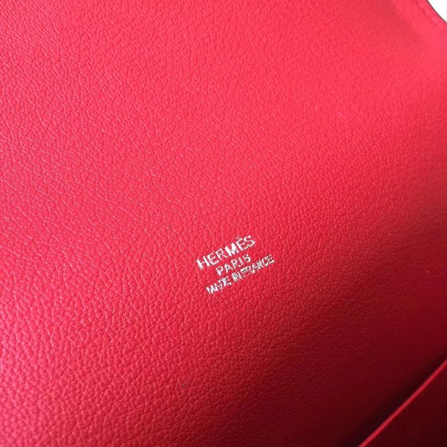 Hermes original swift leather roulis bag R018 red