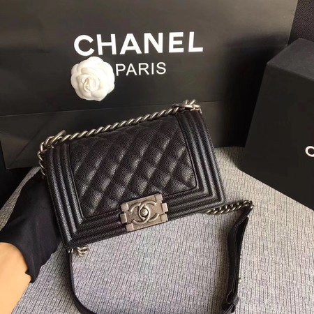 2018 CC original caviar leather small le boy bag 67085 black