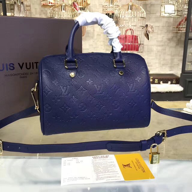 Louis vuitton original monogram empreinte speedy 25 M42401 blue