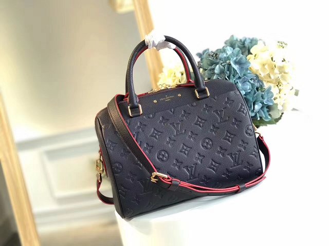 Louis vuitton original monogram empreinte speedy 25 M42401 deep blue