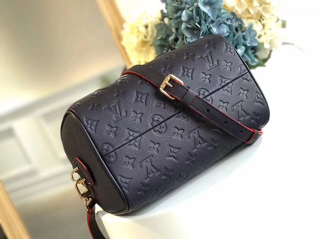 Louis vuitton original monogram empreinte speedy 25 M42401 deep blue