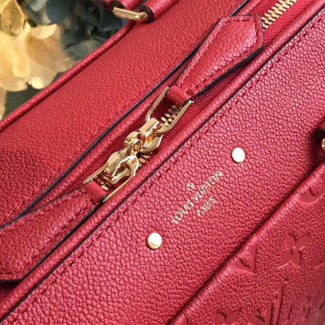 Louis vuitton original monogram empreinte speedy 25 M42401 red