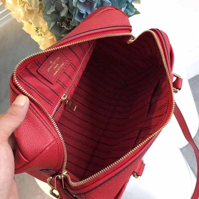 Louis vuitton original monogram empreinte speedy 25 M42401 red