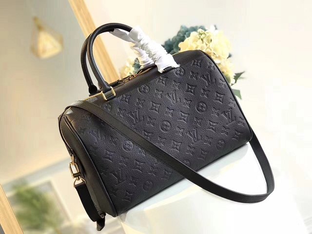 Louis vuitton original monogram empreinte speedy 30 M42406 black