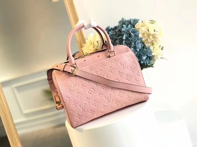 Louis vuitton original monogram empreinte speedy 30 M42406 pink