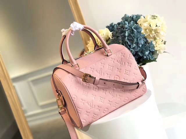 Louis vuitton original monogram empreinte speedy 30 M42406 pink