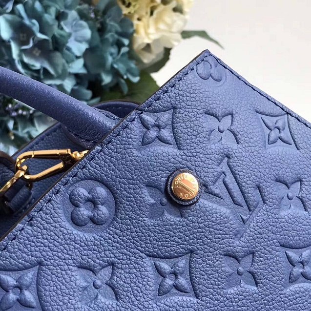 Louis vuitton original monogram empreinte montaigne BB M41053 blue