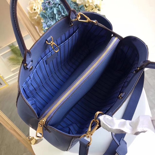 Louis vuitton original monogram empreinte montaigne BB M41053 blue