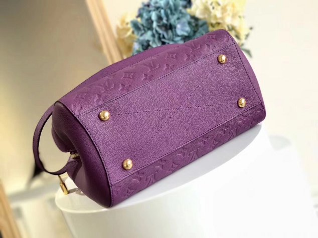 Louis vuitton original monogram empreinte montaigne BB M41053 purple