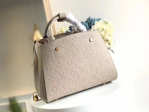 Louis vuitton original monogram empreinte montaigne mm M41048 gray