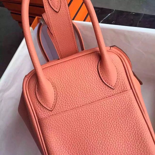 Hermes original top togo leather small lindy 26 bag H26 coral