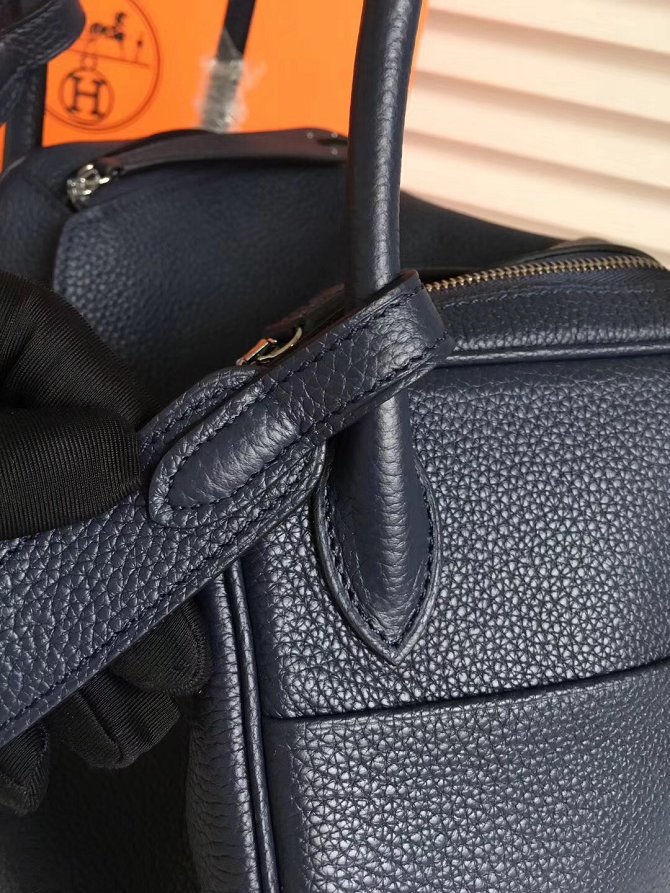 Hermes original top togo leather medium lindy 30 bag H30 black