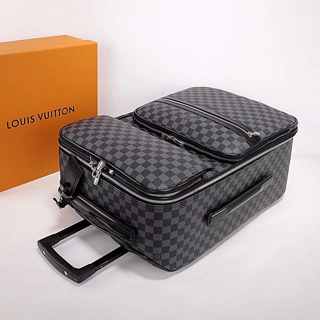 Louis vuitton original damier canvas pegase 55 luggage n23300