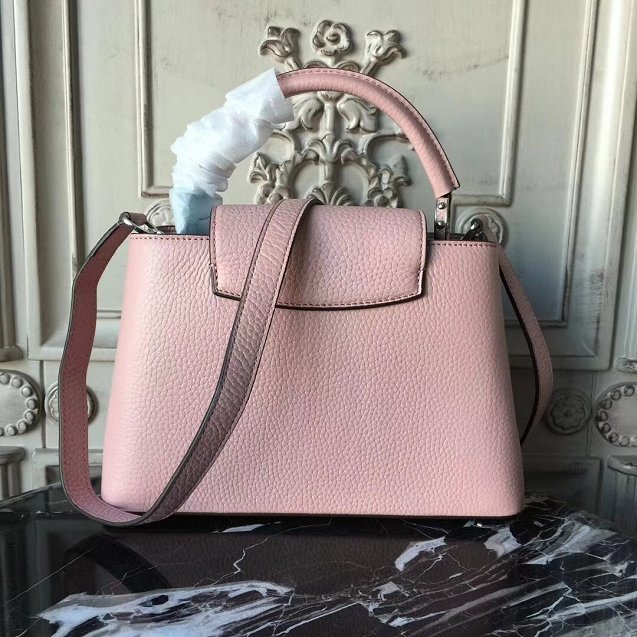 Louis vuitton original taurillon leather capucines pm M42245 pink