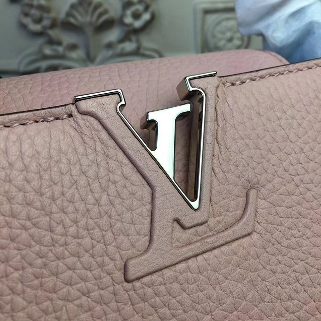 Louis vuitton original taurillon leather capucines pm M42245 pink