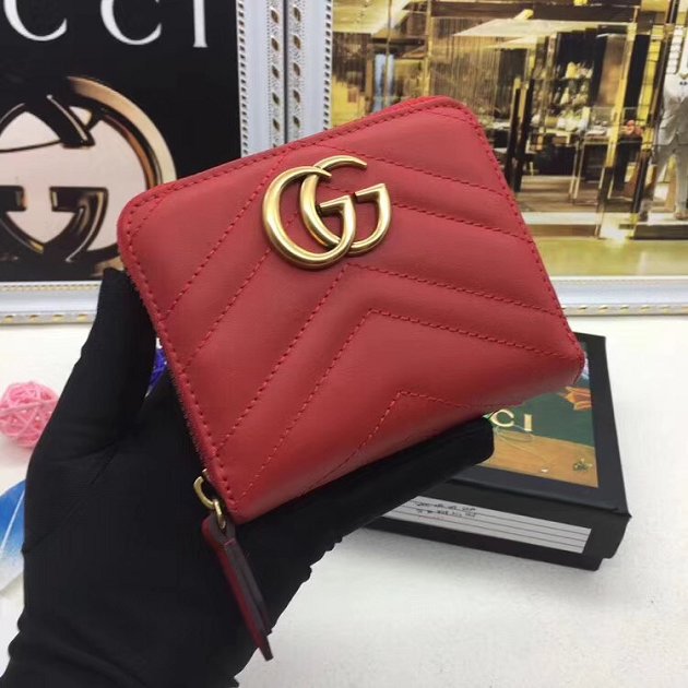 GG top quality marmont wallet 460188 red