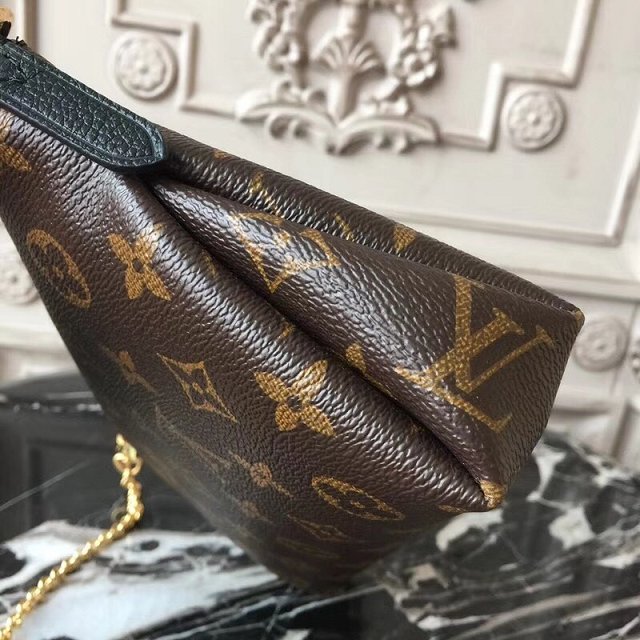 Louis vuitton original monogram pallas clutch M41639 black