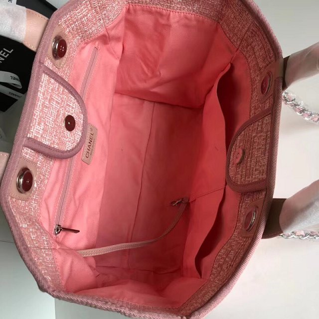 2018 CC original canvas large shopping bag A66941 pink