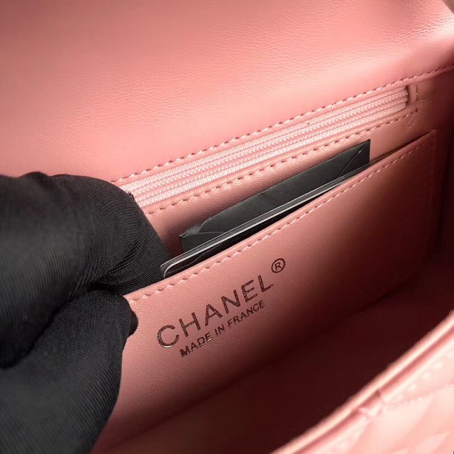 CC original lambskin mini flap bag A69900 pink