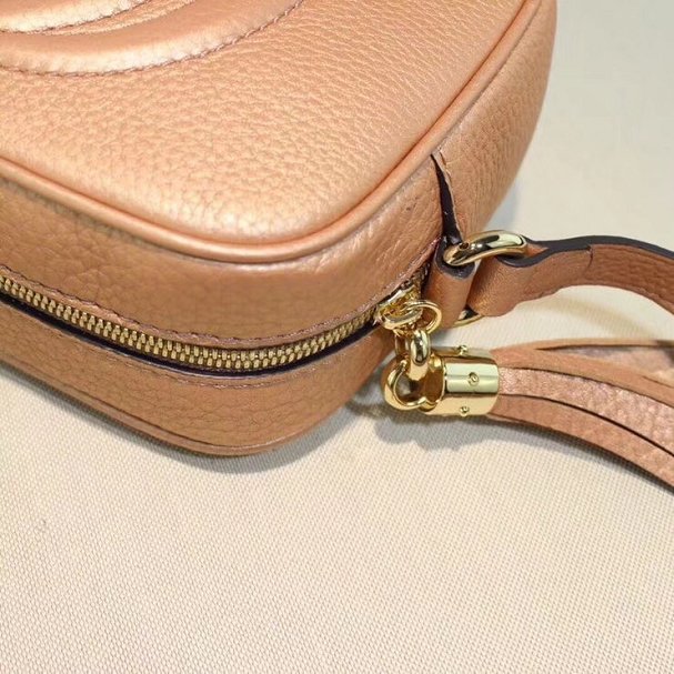 GG original calfskin leather shoulder bag 308364 apricot