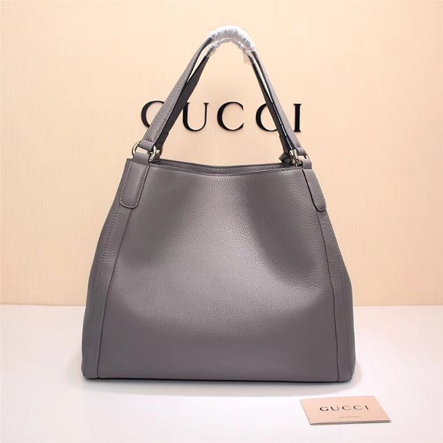 GG original calfskin hobo bag 282309 dark grey 