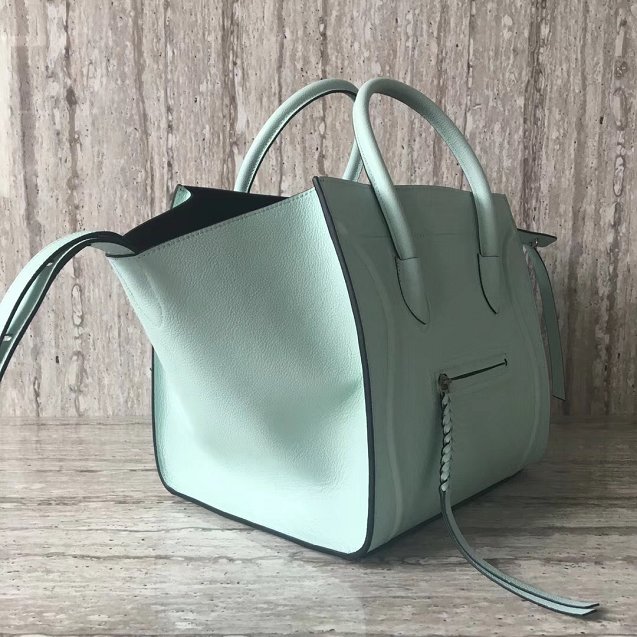 Celine original calfskin luggage phantom bag 9901-2 light green