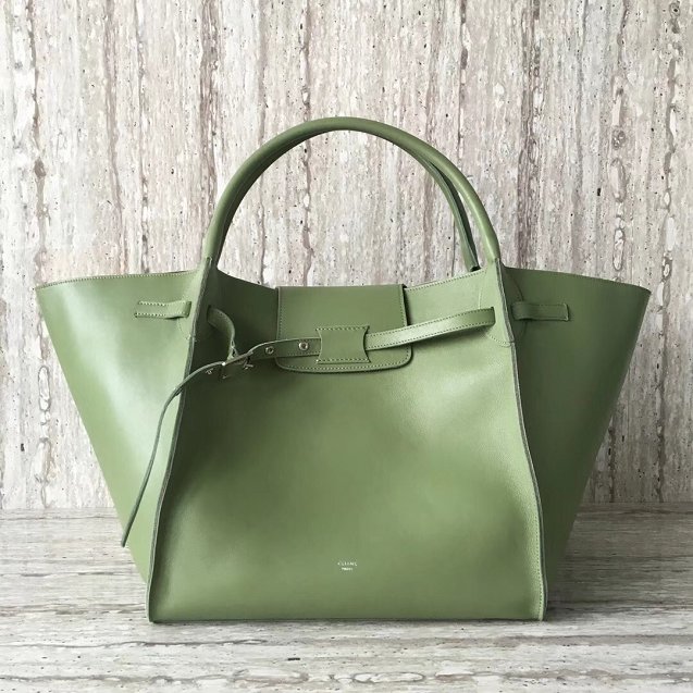 2018 celine original bare calfskin medium big bag 55426 green