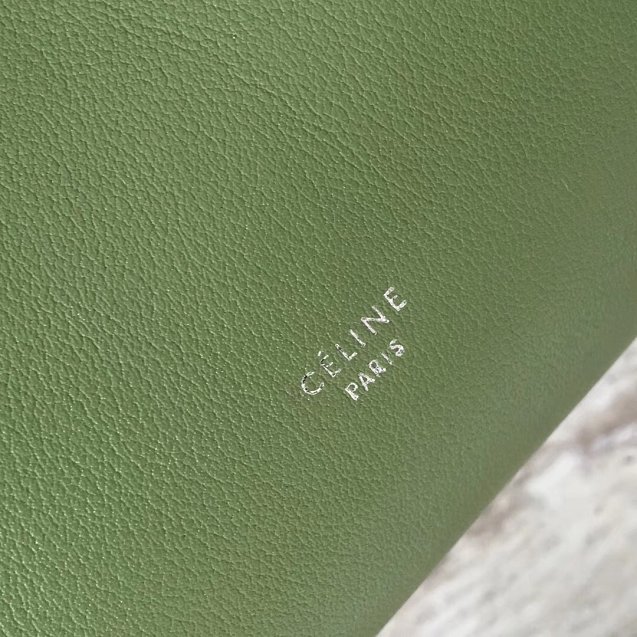 2018 celine original bare calfskin medium big bag 55426 green