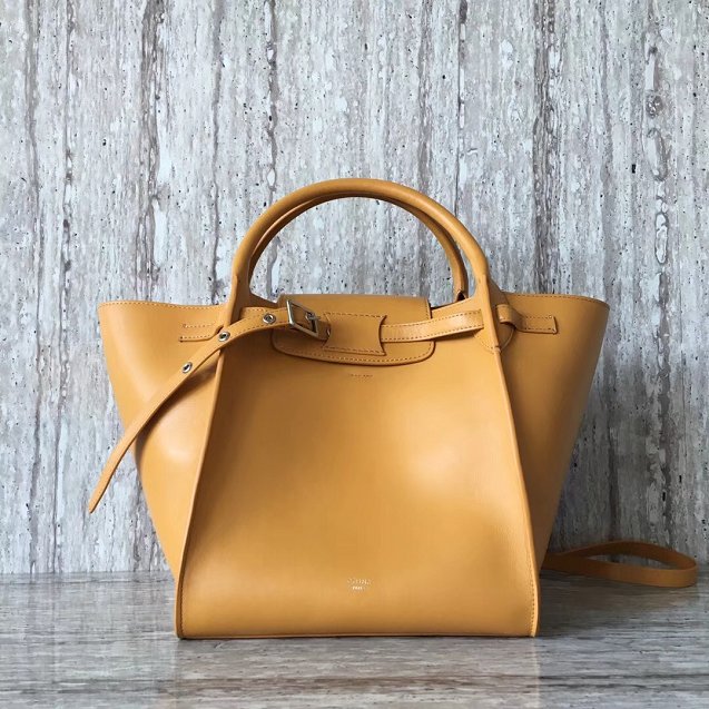 2018 celine original bare calfskin small big bag 55426 yellow