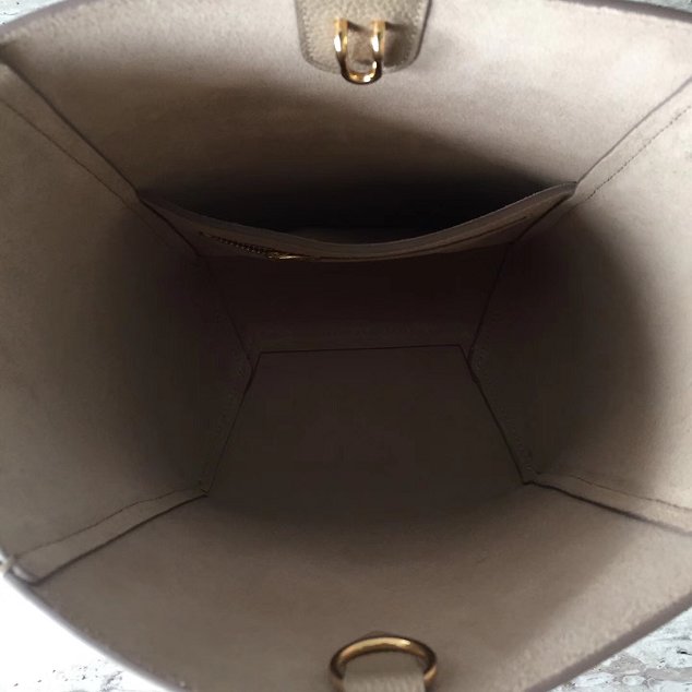 2018 celine original grained calfskin sangle small bucket bag 77426 apricot