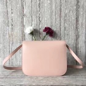 Celine original liege calfskin large classic bag 11045-1 pink