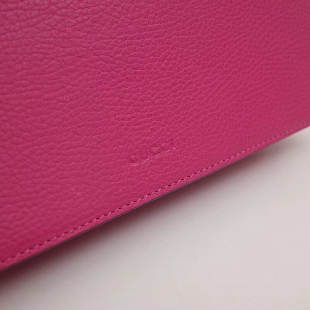GG original leather dionysus medium shoulder bag 400249 rose red