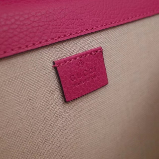GG original leather dionysus medium shoulder bag 400249 rose red