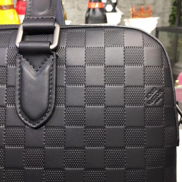 Louis vuitton original infini leather business bag N41490 black
