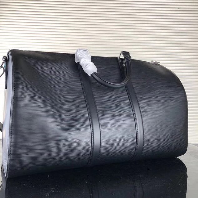 2018 louis vuitton original epi leather keepall 45 M53303 black