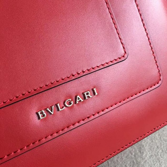 Blvgari original calfskin mini serpenti forever flap cover bag 284537 red