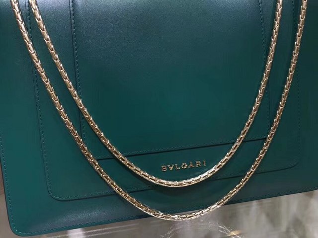 Blvgari original calfskin serpenti forever cover flap bag 283170 green