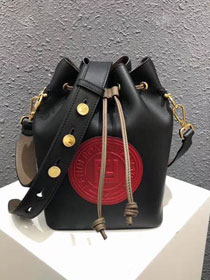 2018 Fendi original calfskin small mon tresor bucket bag 8BS010 black