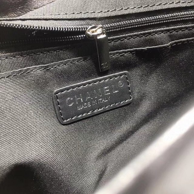 CC original lambskin leather large backpack A91122 black