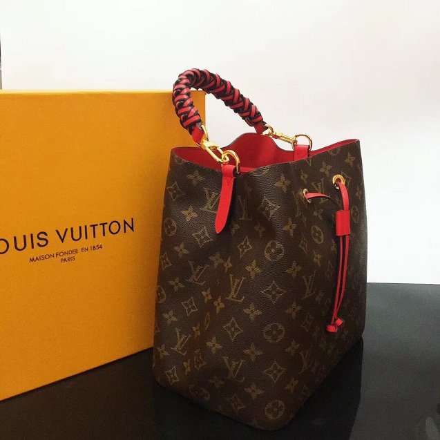 2019 louis vuitton original monogram neonoe M43985 red