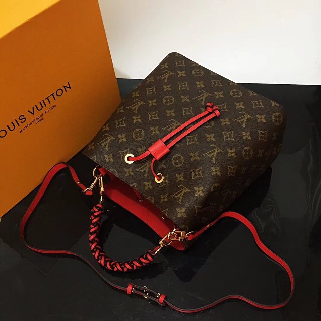 2019 louis vuitton original monogram neonoe M43985 red