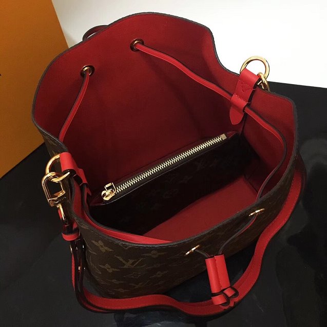 2019 louis vuitton original monogram neonoe M43985 red