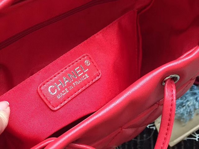 2018 CC original lambskin leather small backpack A69964 red