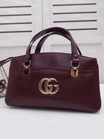 2019 GG original calfskin arli large top handle bag 550130 burgundy