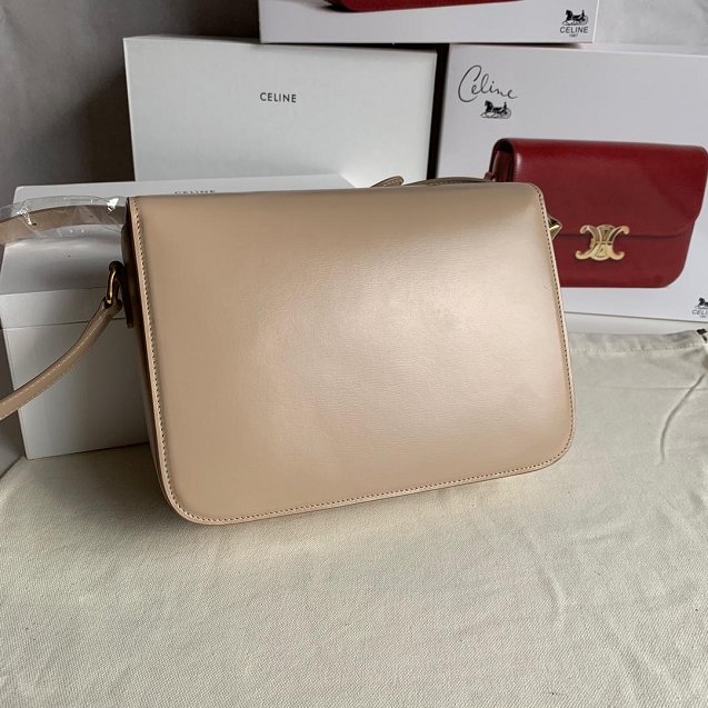 2019 Celine original calfskin large triomphe bag 187353 apricot